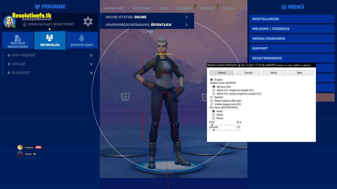 Resolution フォートナイト チート Aimbot Esp サイレントエイム フリーダウンロード Hack Wiki