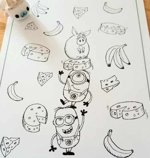 怪盗グルーのミニオン大脱走 ワクワクぬりえ - 塗り絵さんぽ