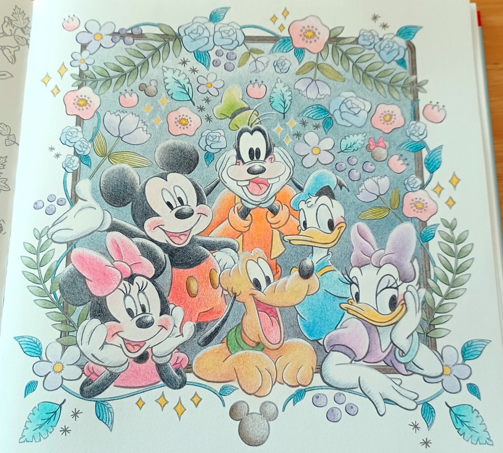 完成『ボタニカルなぞり絵・みんな集まってるページ』 - 塗り絵さんぽ