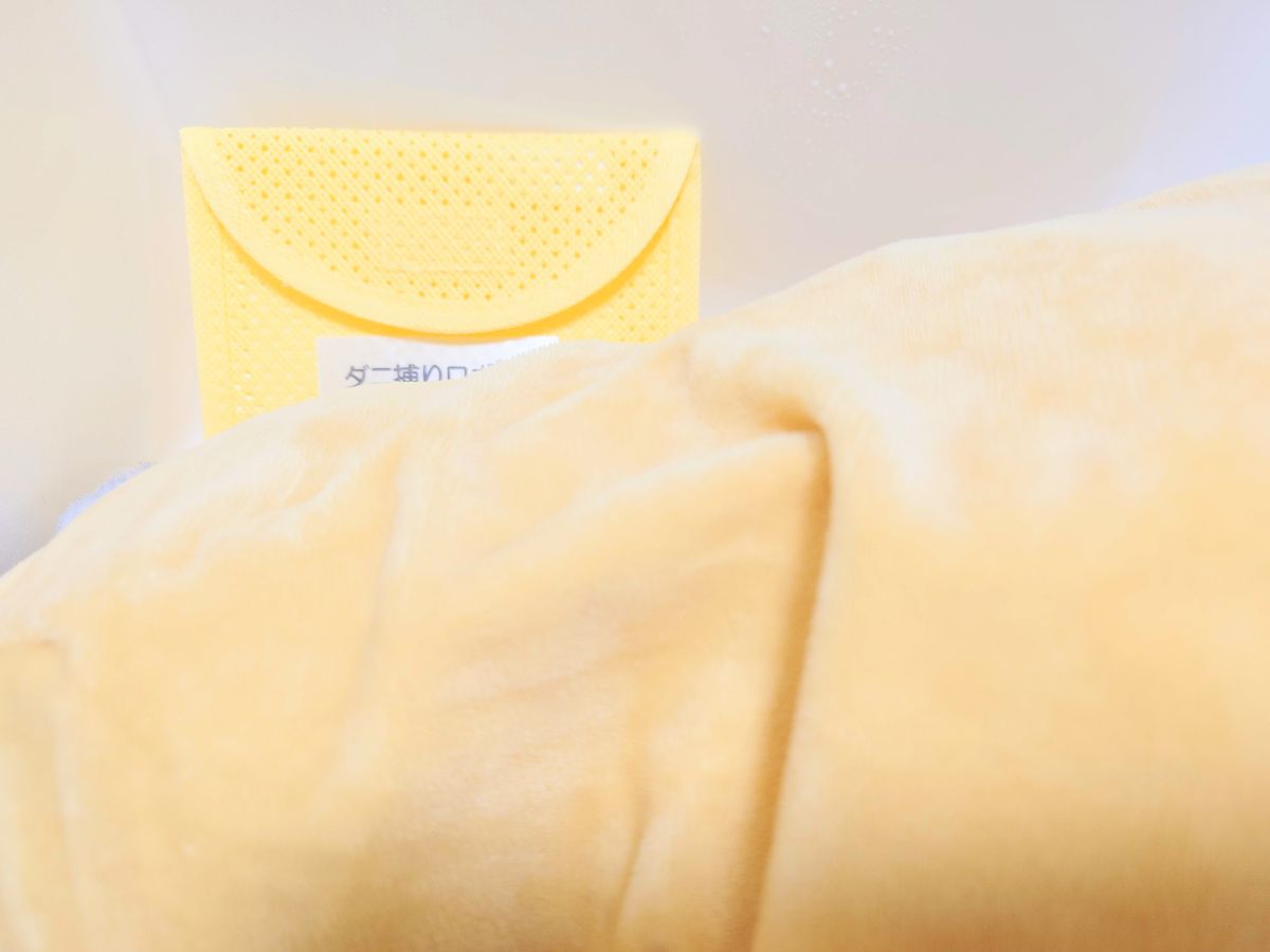 ダニ捕りロボをぬいぐるみ収納に入れた画像