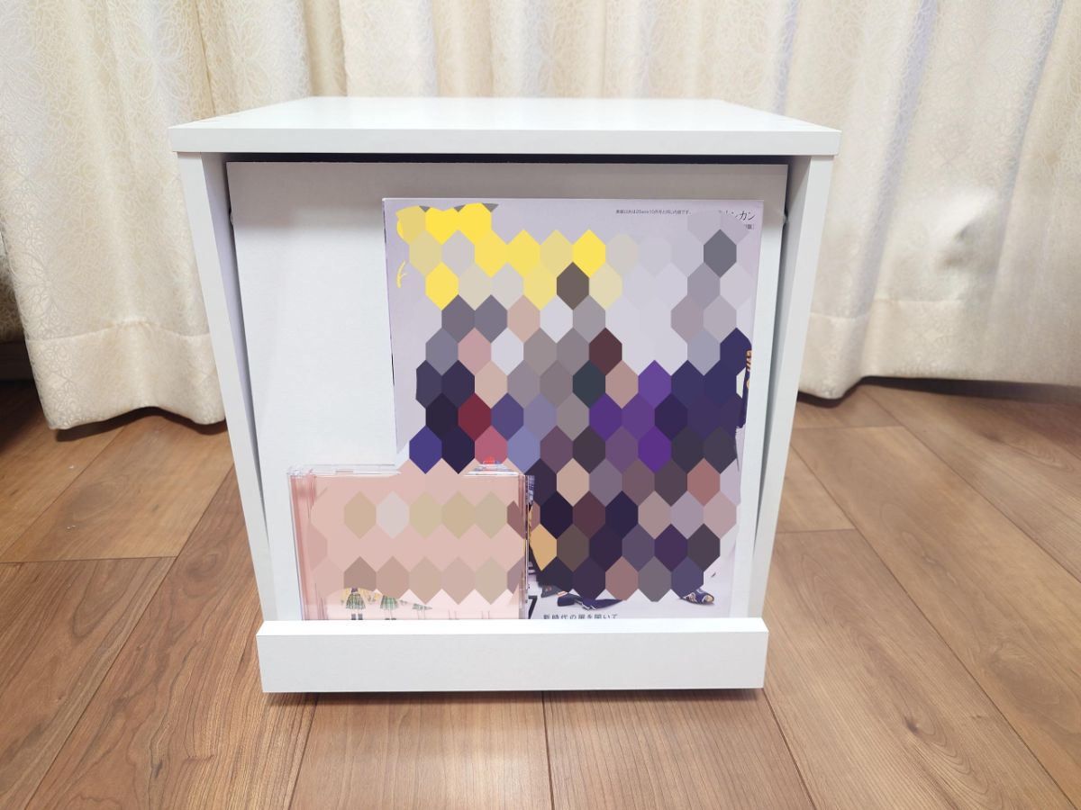 キューブボックスのフラップ扉画像