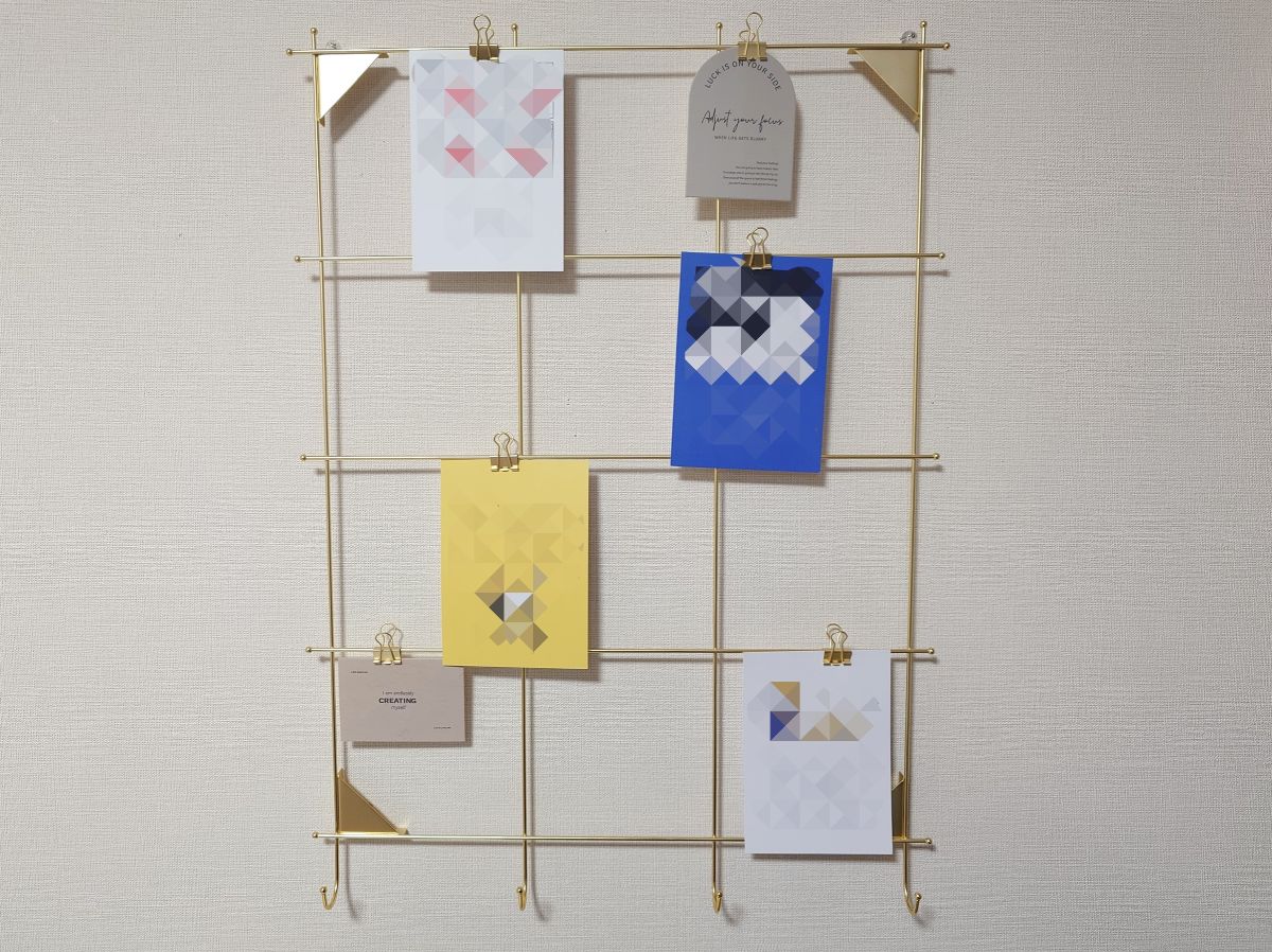 IKEAミールへーデンにポストカードを飾った画像