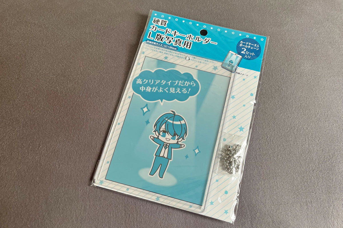 硬質カードケース キーホルダー L版写真用