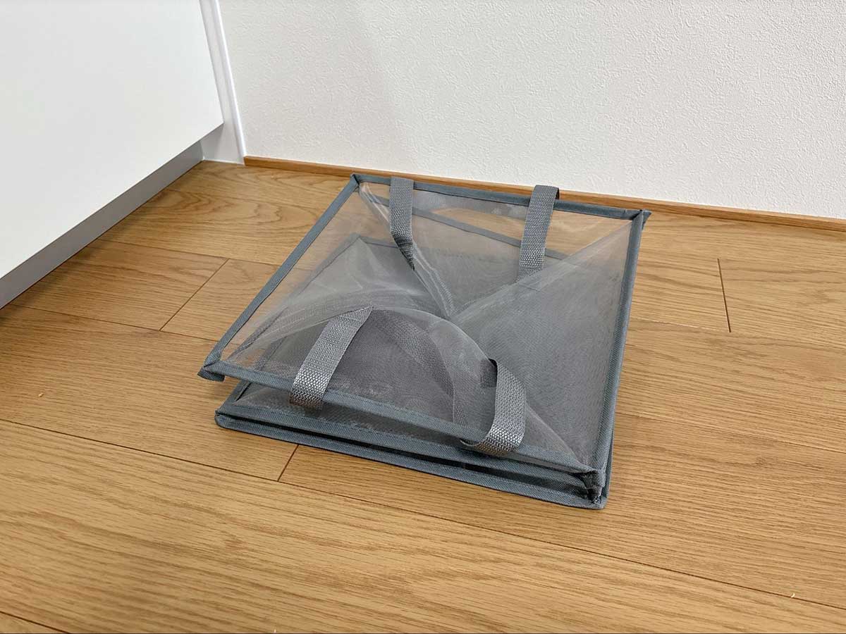 折りたためてコンパクト