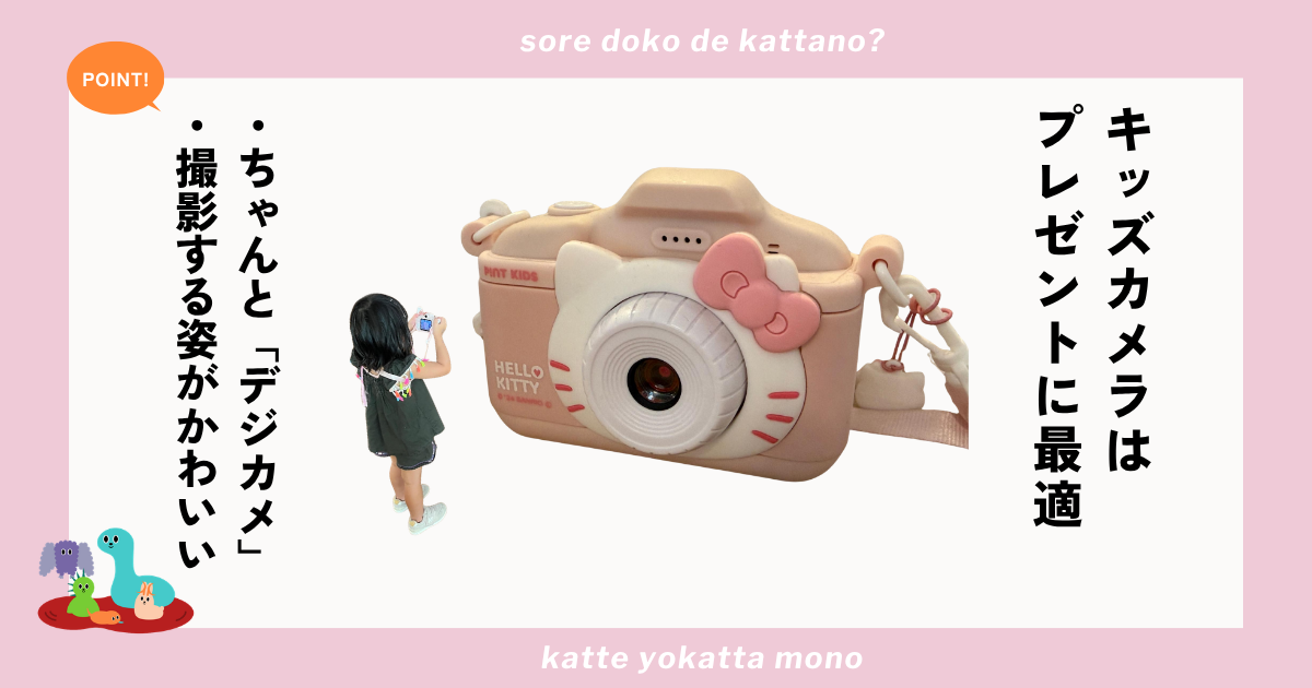 キッズカメラはプレゼントにぴったり　「子どもが見ている世界」をのぞけて大人も楽しい