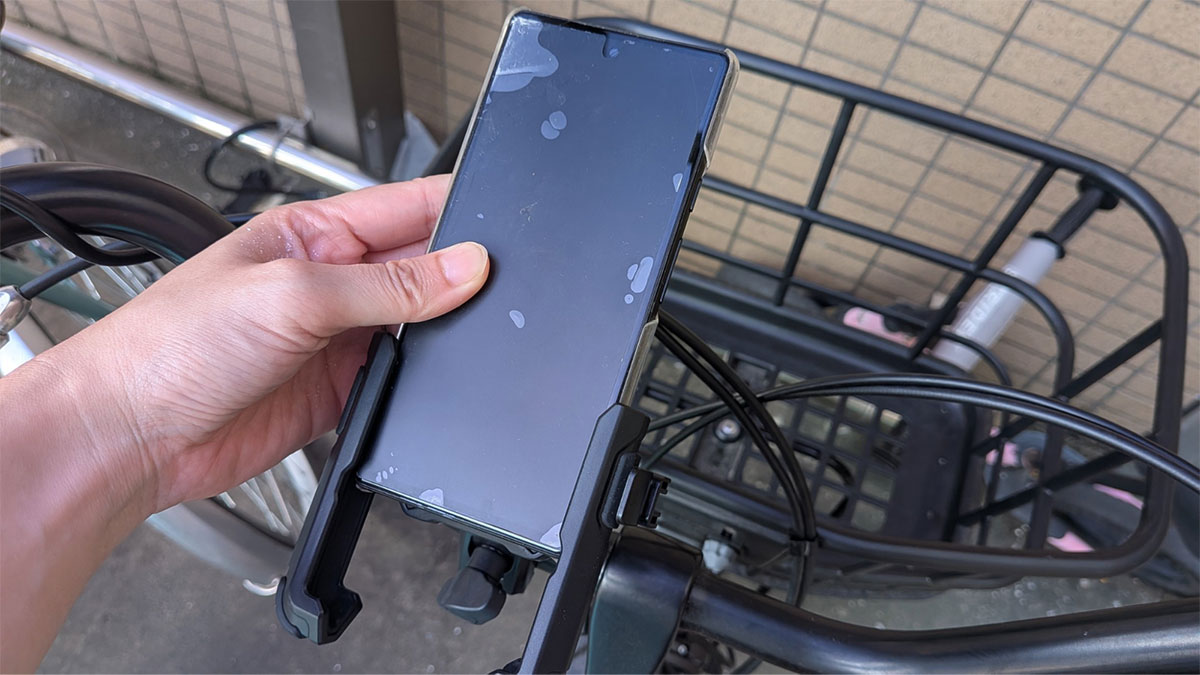 自転車用スマホホルダー
