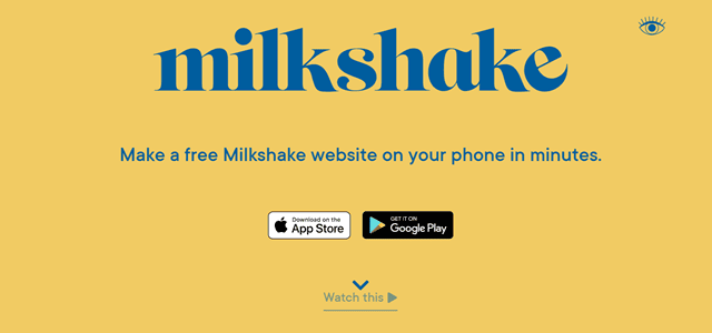 milkshakeトップページ
