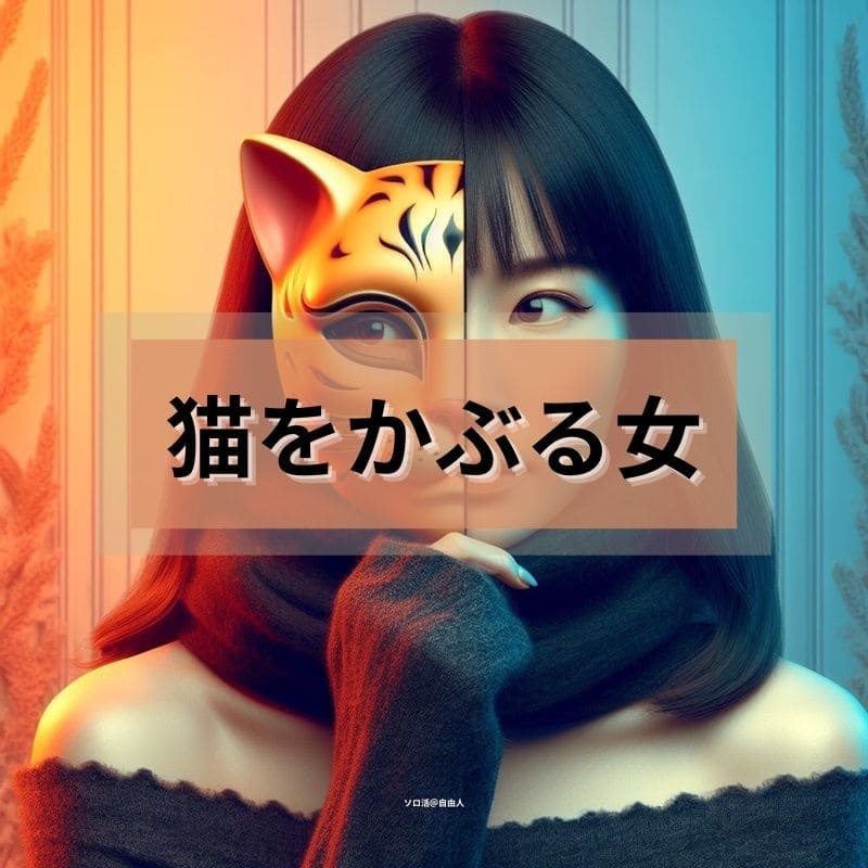 猫をかぶる女