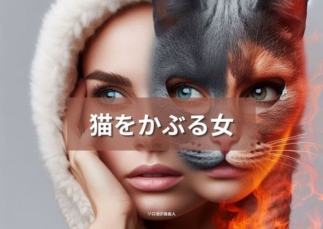 猫をかぶる女