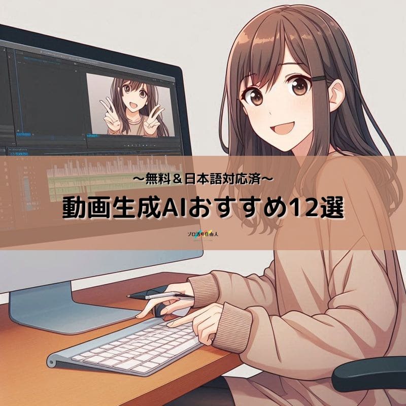 無料でも使える動画生成AIツールおすすめ12厳選【日本語対応済】 - ソロ活@自由人BLOG