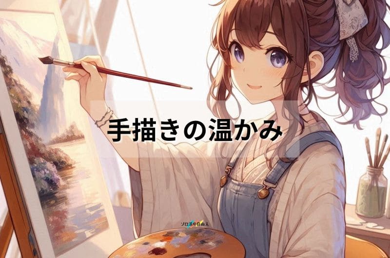 手描きの温かみ
