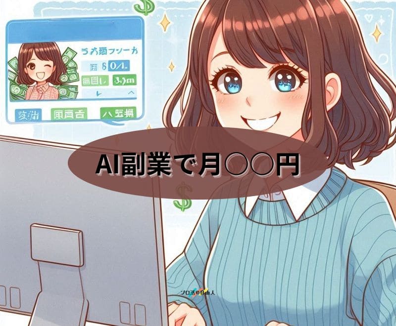 AI副業で月○○円