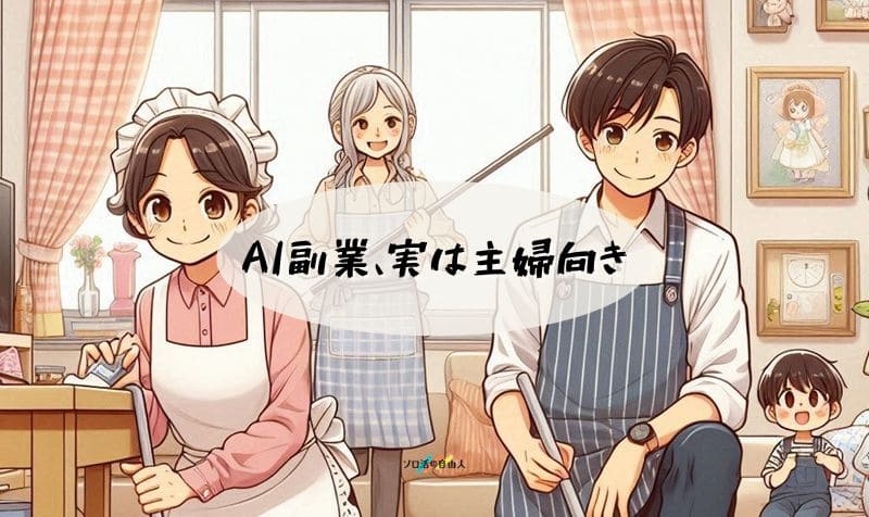 AI副業、実は主婦向き