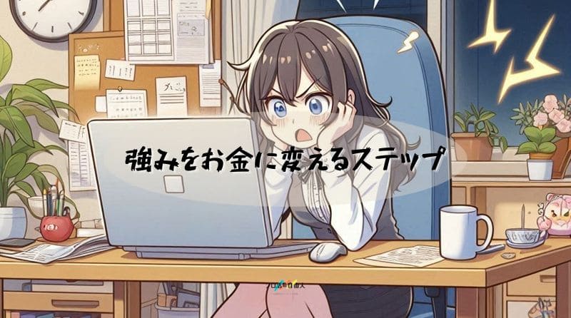 強みをお金に変えるステップ