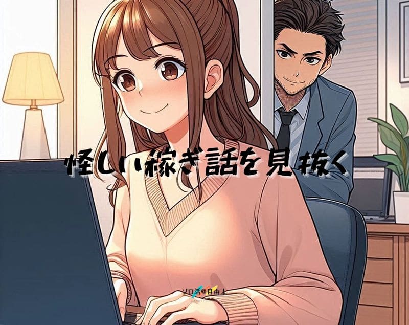 怪しい稼ぎ話を見抜く