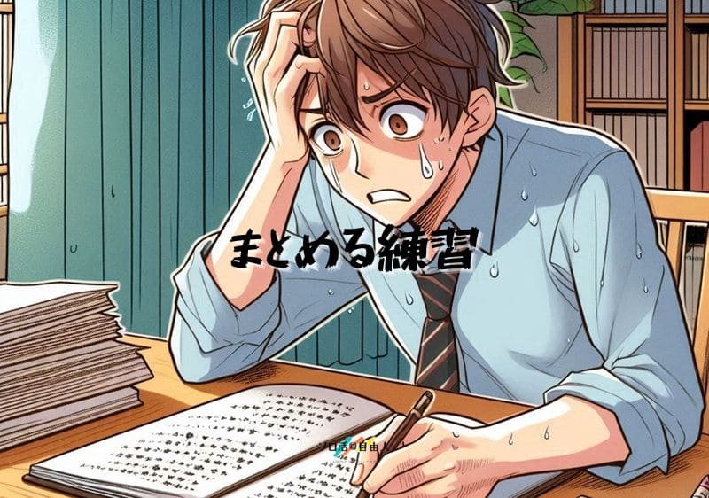 まとめる練習