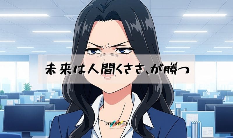 未来は人間くささ、が勝つ