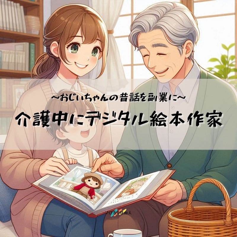 介護中にデジタル絵本作家