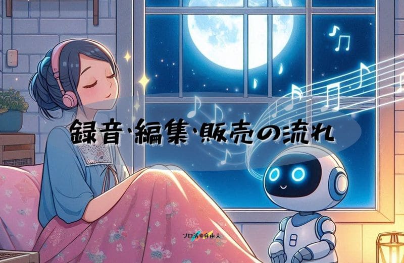録音・編集・販売の流れ