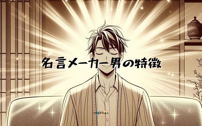名言メーカー男の特徴
