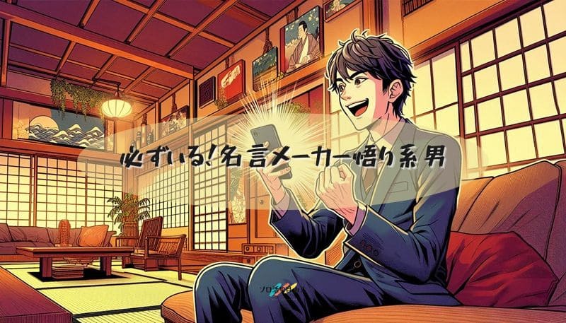 必ずいる！名言メーカー悟り系男