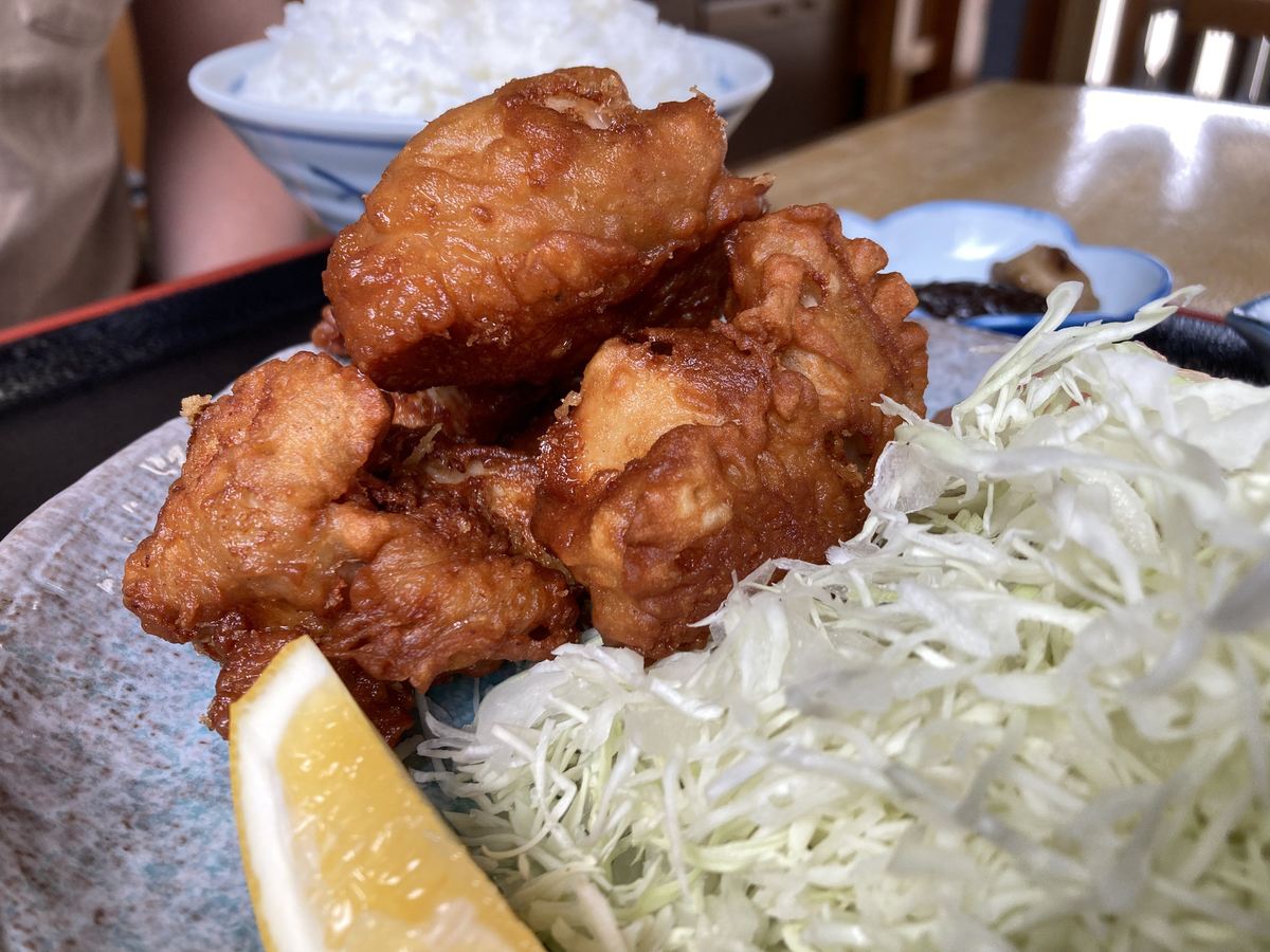 千葉県茂原市かたおかのからあげ定食