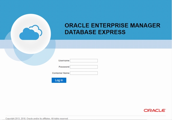Oralcle Enterprise Manager (EM)へのログイン Oralcle Enterprise Manager (EM)へのログイン