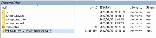 phpMyAdminインストール phpMyAdminインストール