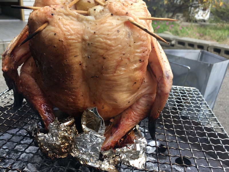 ビア缶チキン 丸鶏 作り方