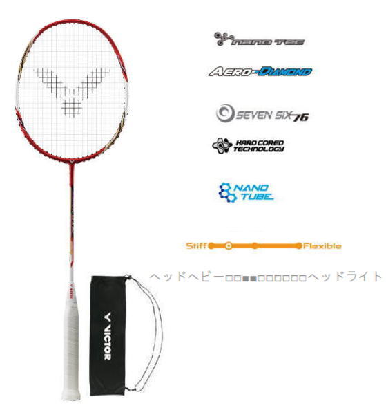 ビクター ジェットSP S 10 バドミントン ラケット JETSP S 10 4UG5 Victor