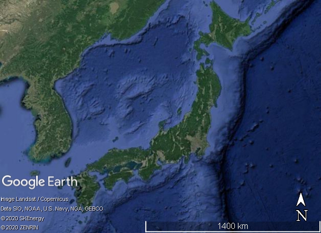 弧状列島はなぜ弧を描くのか - Great Spangled Weblog