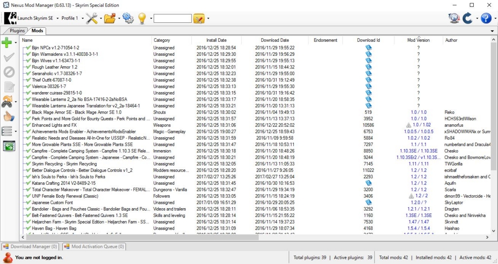 Skyrimse Mod導入手順 Nmmでの導入 日々ぴこぴこ