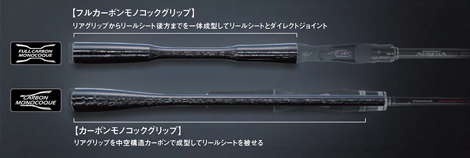カーボンモノコックグリップ