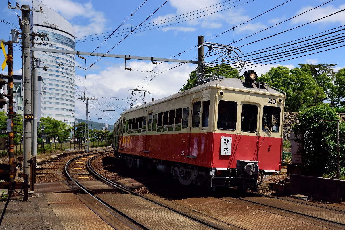 琴電 レトロ電車 形23号 のりもの 撮影日記