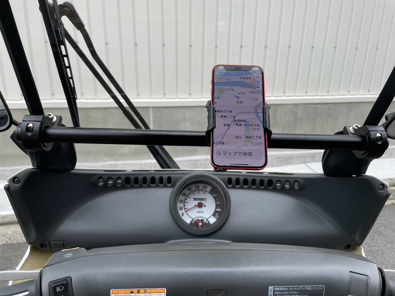 ホンダジャイロキャノピーマルチマウントバー スマホ ナビの取り付けに ホンダジャイロキャノピー スマホ ナビの固定に マルチマウント