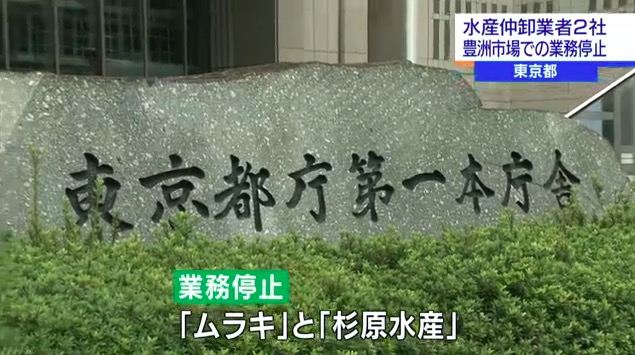 東京都による業務停止命令が出されたことを伝えるNHKニュース 画像:東京都による業務停止命令が出されたことを伝えるNHKニュース
