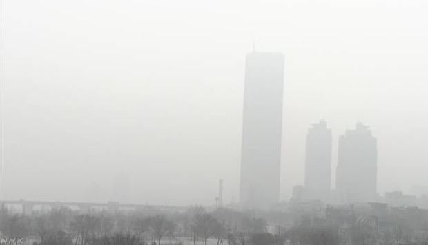 スモッグがかかった韓国の街並み 画像:スモッグがかかった韓国の街並み