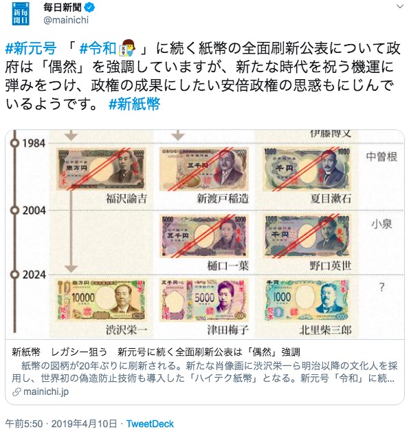 画像：毎日新聞によるツイート