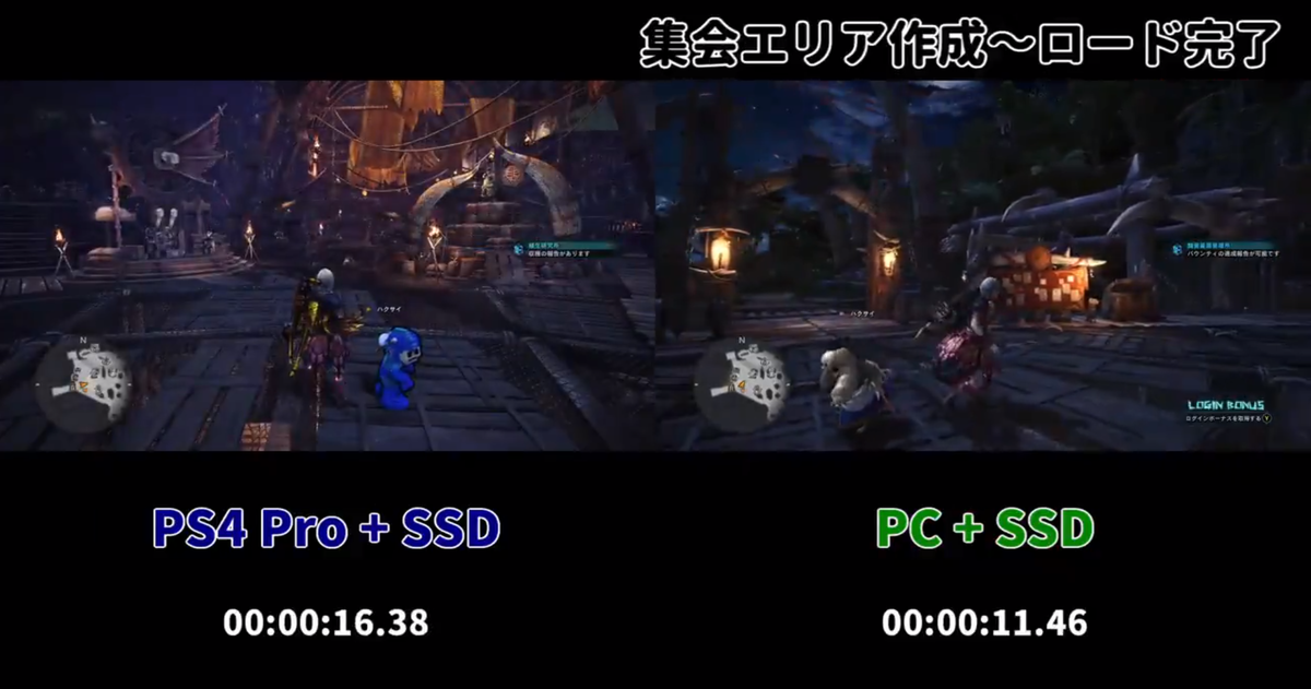 Mhw Ps4pro Ssdとsteam版との比較 しがなさが溢れていく