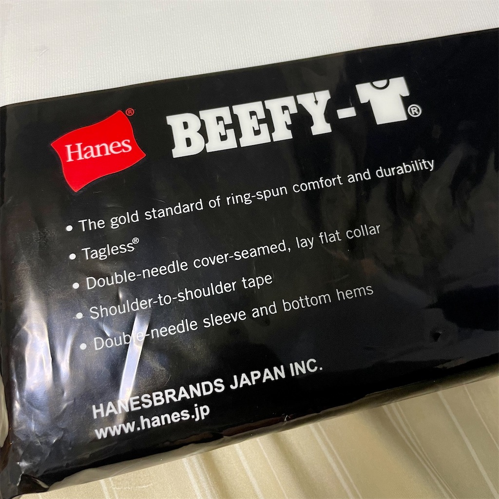 Hanes Beefyの白いtシャツ 365日をj棟で