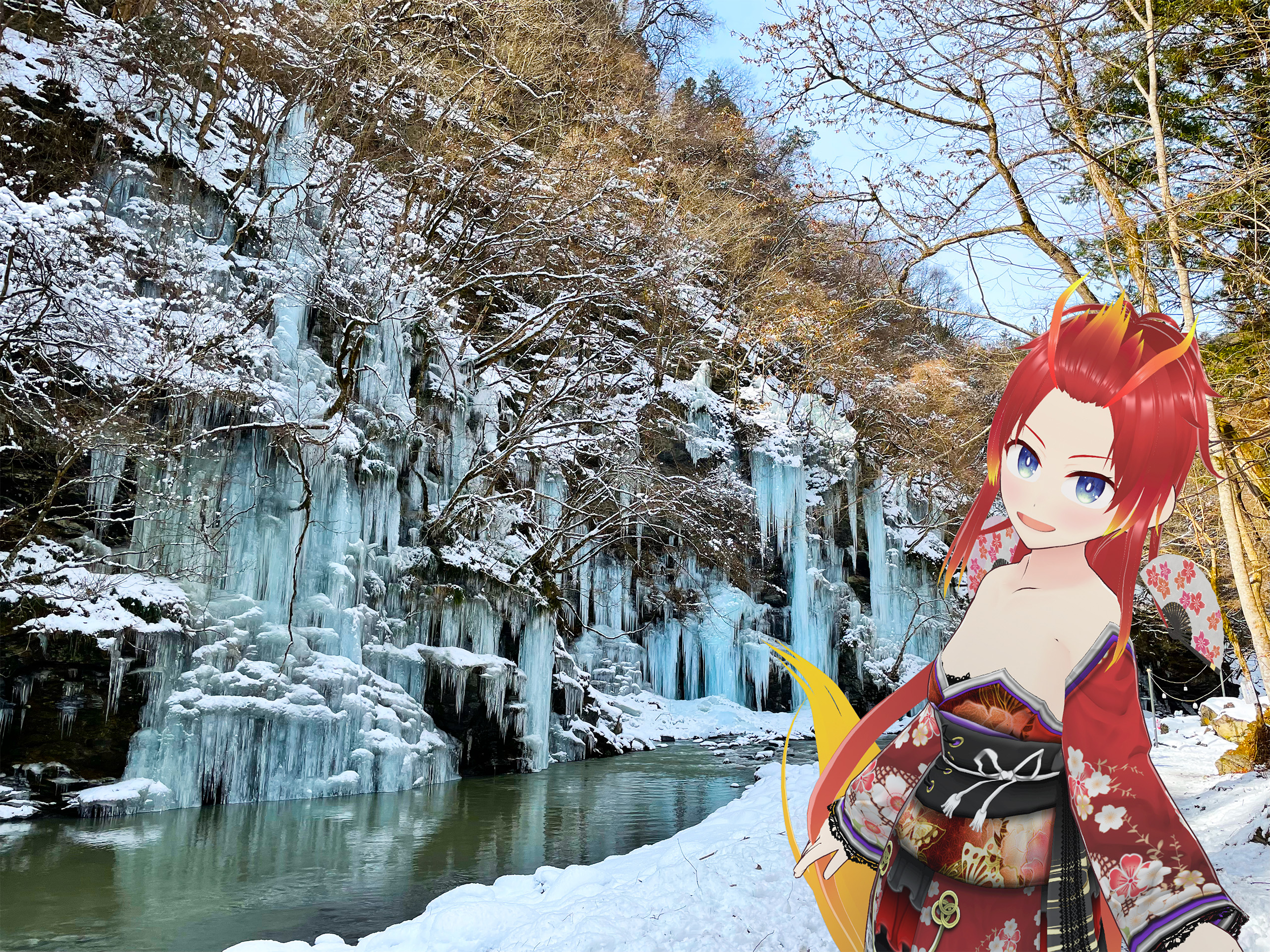 🧊自然が作る氷の芸術！「三十槌の氷柱」を見にいくのじゃ！ - 旅する