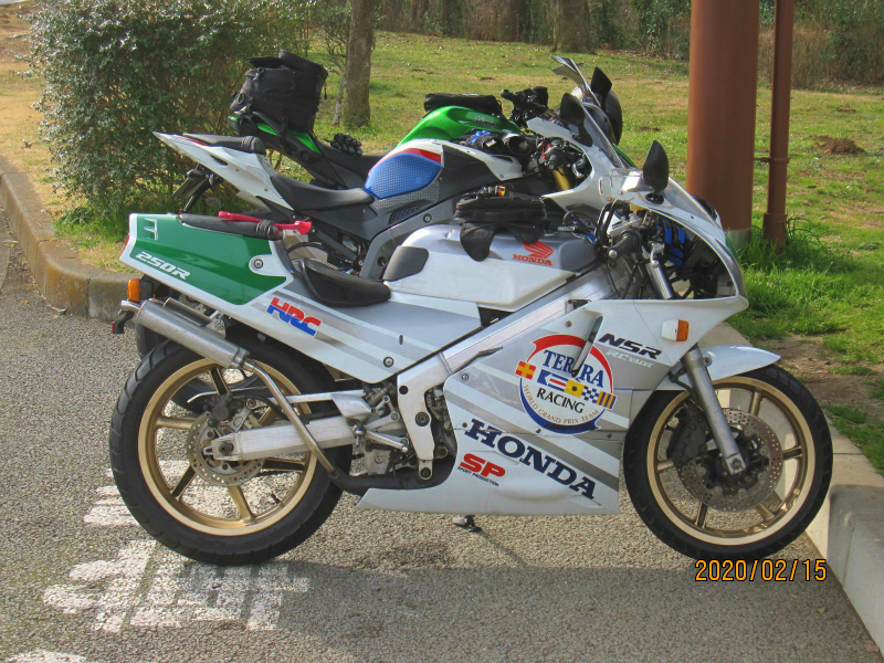 NSR250R MC18 '89銀ﾃﾗ 如月(2月)の動態確認 他確認 - 無限∞空間ｰ新館