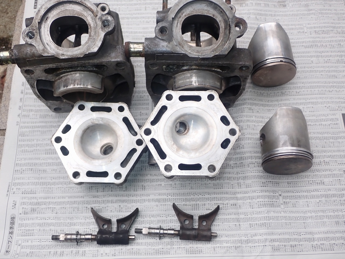 NSR250RSP(89)ｴﾝｼﾞﾝ-1の中身を確認-4(腰上洗浄) - 無限∞空間ｰ新館