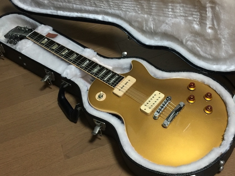 自作ギター レスポール×テレキャスター ビグスビー P90ピックアップ搭載 自作ギター レスポール×テレキャスター ビグスビー P90