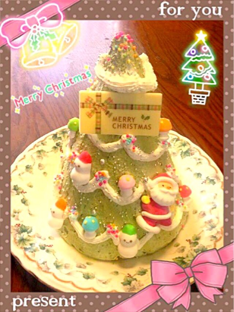 クリスマスツリーケーキ