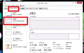 PC使用率80％