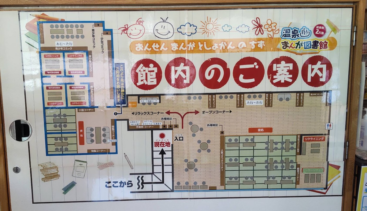温泉まんが図書館　館内ご案内