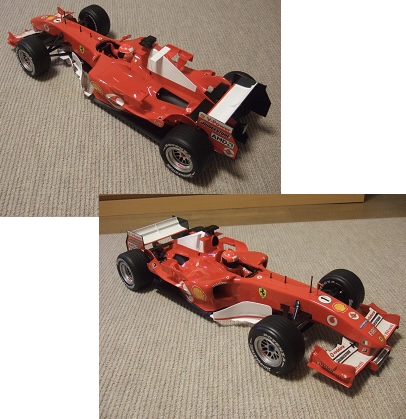 1/7巨大モデル フェラーリF2005 #1 シューマッハ ディスプレイ モデル 1/7 フェラーリF2005 - ミニカーとラジコンの思い出