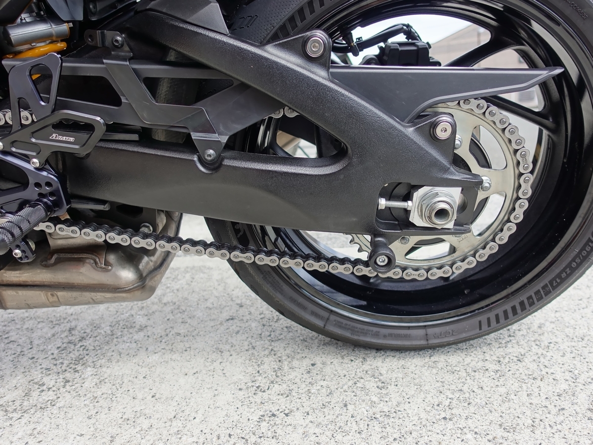 Suzuki Katana Chain replacement 520 down conversion 新型カタナ 520