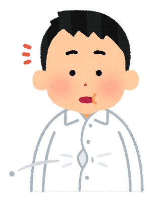 太った人のイラスト